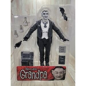 The Munsters Grandpa Black & White Action Figure Diamond Select No Card